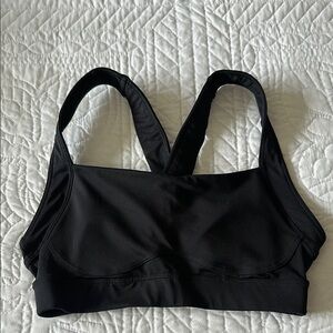 Women's High Support Black Sports Bra